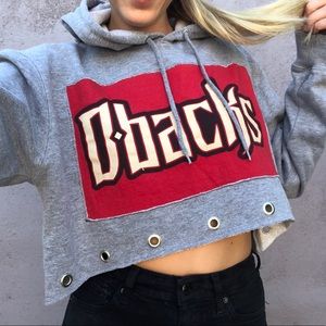 Arizona Diamondbacks custom crop hoodie